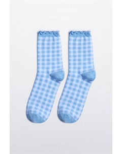 Носки высокие в клеточку с оборками Befree