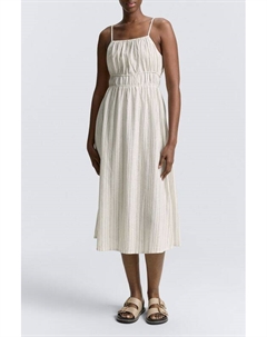 Сарафан из смесового льна в полоску Tom tailor