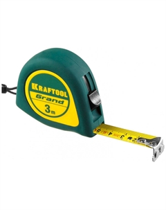 Рулетка 3м / 16 мм с ударостойким корпусом ABS и противоскользящим покрытием 34022-03-16 Kraftool