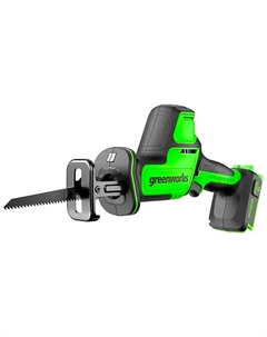 Пила сабельная компактная GPT-CRS-25, 24V, LED, без АКБ и ЗУ (1200507) Greenworks