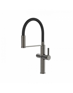 Смеситель для кухни графит матовый Iddis