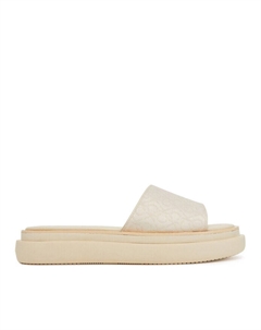 Мюли Flatform Slide Jacq Hw0Hw02461, экрю Calvin klein