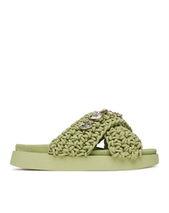 Мюли Woven Stones 70104-106, зеленый Inuikii