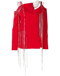 Loulou деконструированный пиджак m красный Loulou
