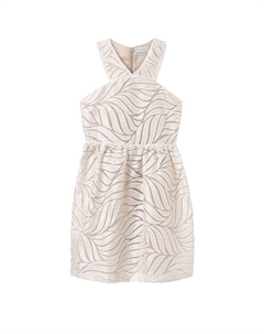 Элегантное платье обычного кроя 6976, бежевый Mayoral