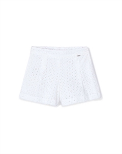 Шорты из ткани обычного кроя 3285, белый Mayoral