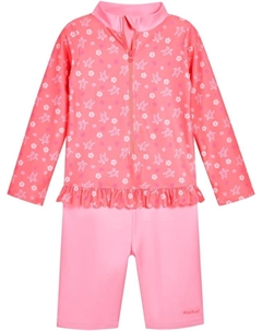 Купальник UV-Schutz Einteiler 1/1 Arm Hawaii, красный Playshoes