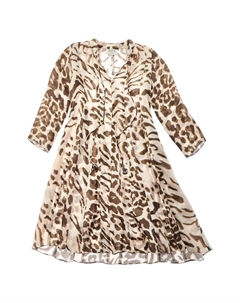 Платье, коричневый Hemant & nandita