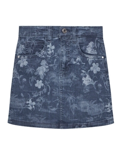 Джинсовая юбка обычного кроя J5GD06 D52V0, синий Guess