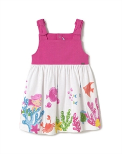 Летнее платье стандартный крой 1924, розовый Mayoral