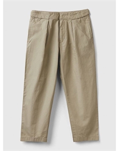 Тканевые брюки, хаки Benetton