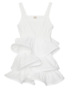 Элегантное платье обычного кроя 251GJ2428, белый Twinset