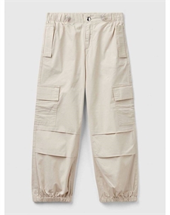 Тканевые брюки, бежевый Benetton