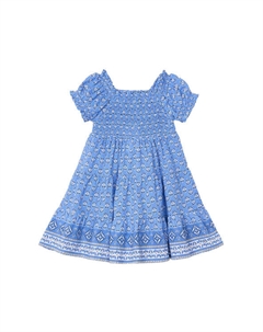Летнее платье стандартный крой 3932, синий Mayoral