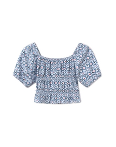 Блузка обычного кроя 6025, синий Mayoral