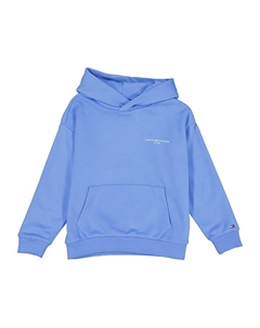 Пуловер с капюшоном, светло-синий Tommy hilfiger