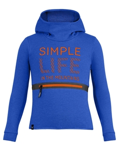 Пуловер с капюшоном, синий Salewa