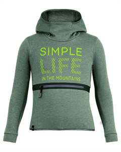 Пуловер с капюшоном, зеленый Salewa