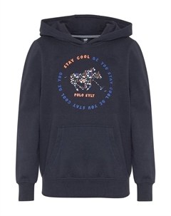 Пуловер с капюшоном, синий Polo sylt