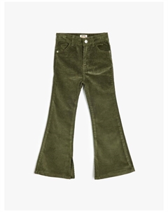 Тканевые брюки, хаки Koton