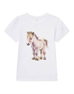 Футболка стандартного кроя Hani 13243178, белый Name it