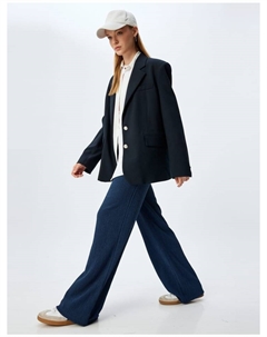 Тканевые брюки, темно-синий Koton