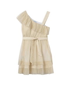 Элегантное платье обычного кроя 6977, бежевый Mayoral