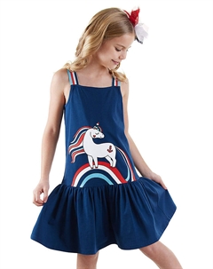 Платье, темно-синий Denokids