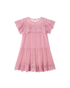 Элегантное платье обычного кроя 3909, розовый Mayoral