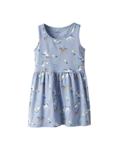 Платье на каждый день стандартный крой Vineo 13230153, голубой Name it