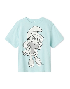 Футболка обычного кроя Fleur Smurfs 13241788, синий Name it