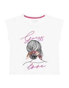 Футболка обычного кроя J5GI25 K6YW4, белый Guess