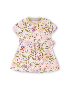 Платье, цвет weiß/rosa/grün Sigikid