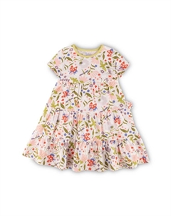 Платье, цвет weiß/rosa/grün Sigikid