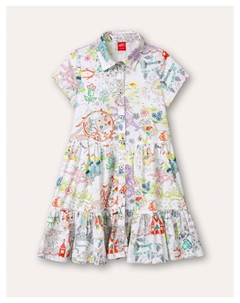 Платье, белый Oilily