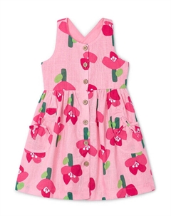 Летнее платье стандартный крой 3960, розовый Mayoral