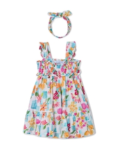 Летнее платье стандартный крой 3939, мультиколор Mayoral