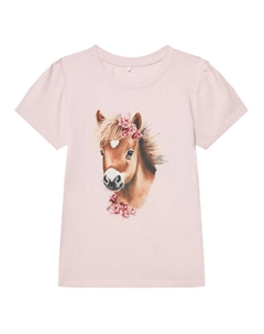 Футболка стандартного кроя Hani 13243178, розовый Name it