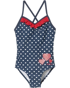 Купальник UV-Schutz Badeanzug Herzchen, синий Playshoes