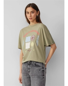 Футболка, оливковый Qs