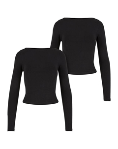 Лонгслив, цвет black+black Urban classics