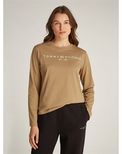 Лонгслив, бежевый Tommy hilfiger