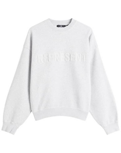 Повседневная толстовка с логотипом Crew, серый Represent