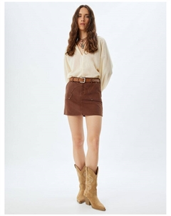 Мини-юбка, коричневый Koton