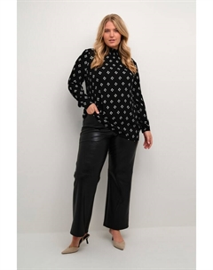 Блузка, цвет black small flower print Kaffe curve