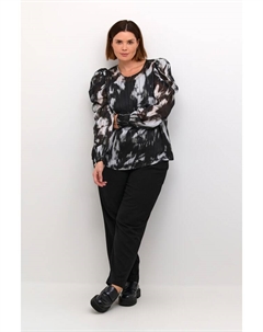 Блузка, цвет black/grey blurry graphics Kaffe curve