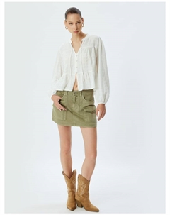 Мини-юбка, хаки Koton