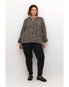 Блузка, цвет black/grey graphic simili Kaffe curve