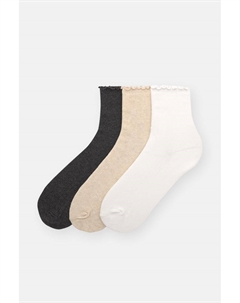 3 пары махровых носков, серый Pull & bear