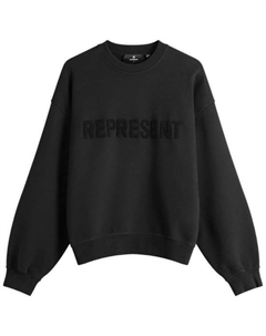 Повседневная толстовка с логотипом Crew, черный Represent